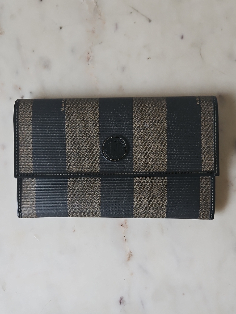 FENDI: Pequin Logo Vintage Wallet